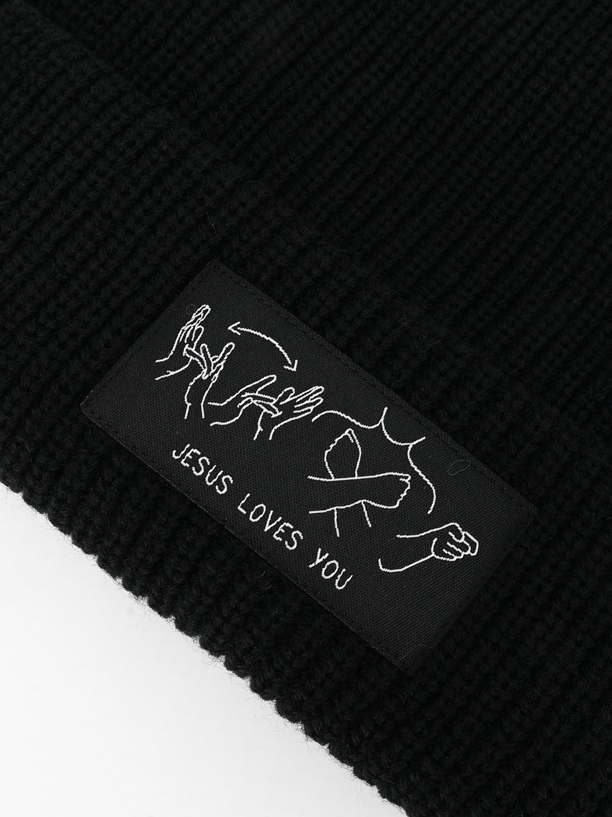 JESUS LOVES YOU ASL BEANIE
