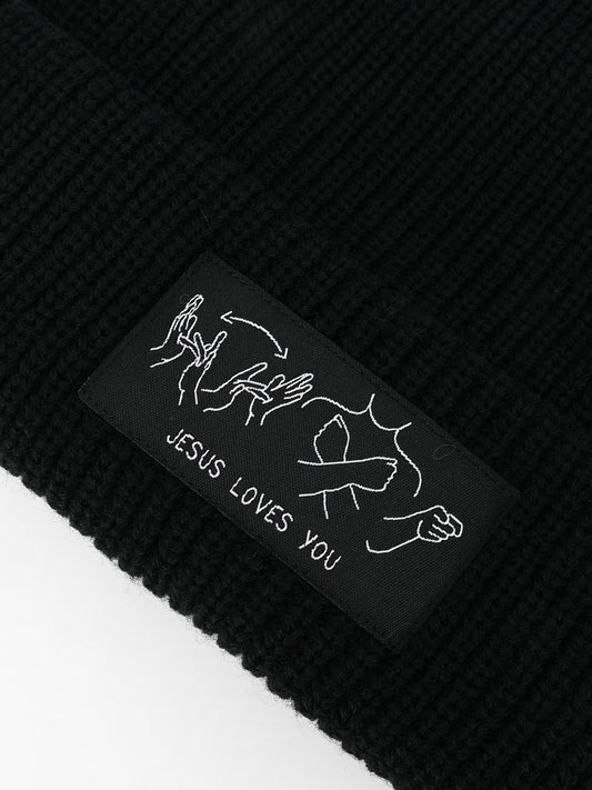 JESUS LOVES YOU ASL BEANIE