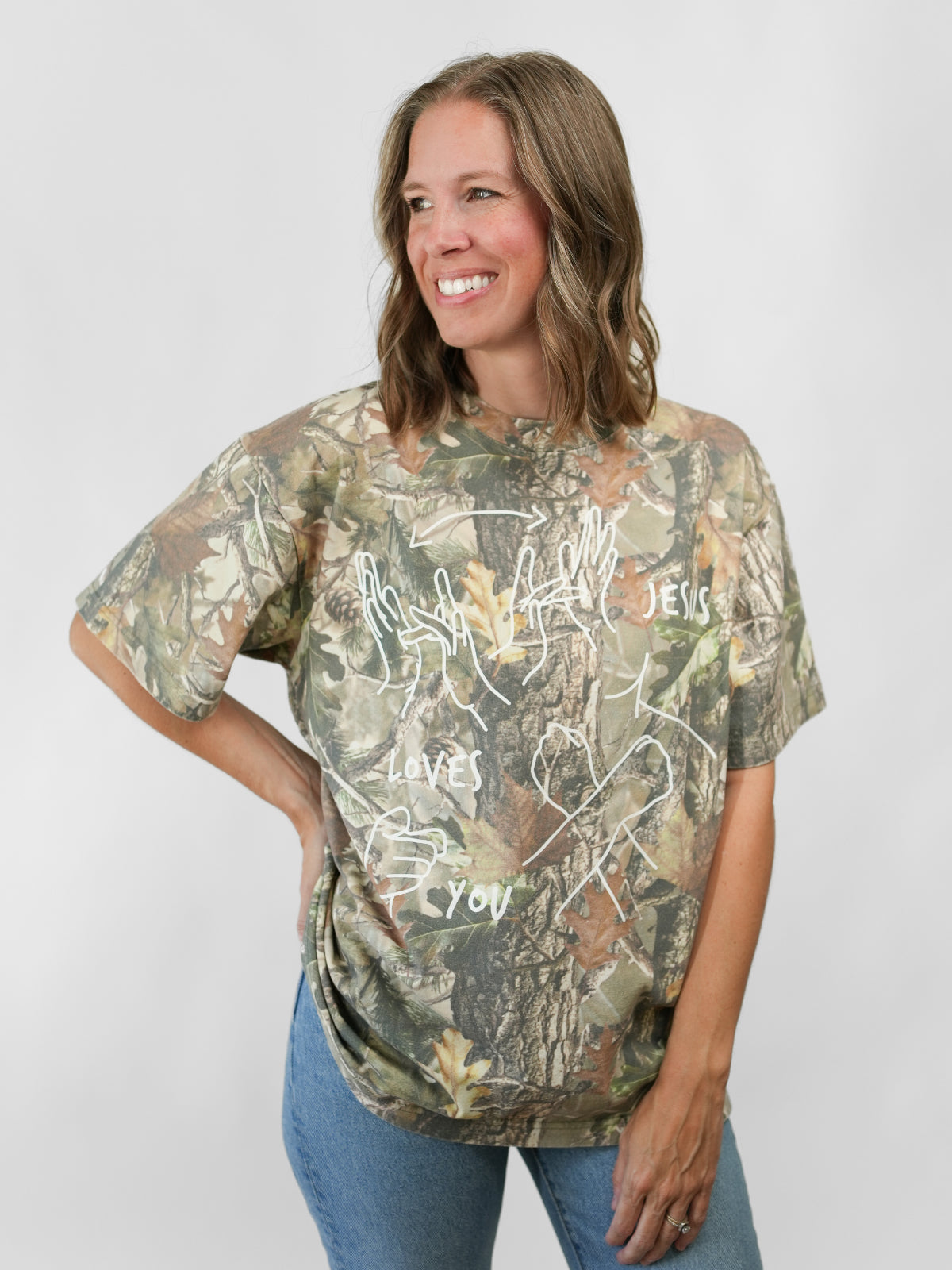 JESUS LOVES YOU ASL T-SHIRT