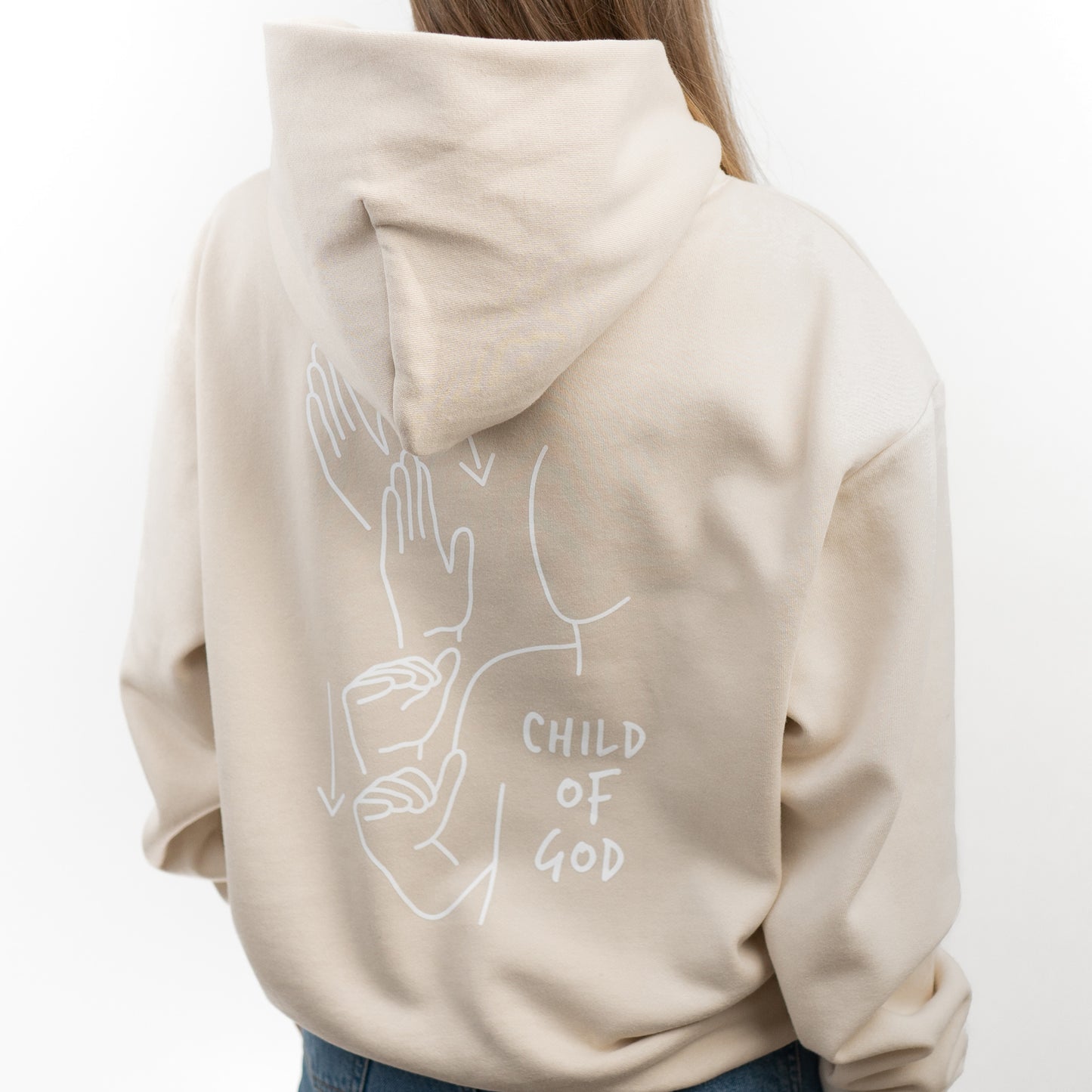 CHILD OF GOD ASL HOODIE (POCKET + BACK)