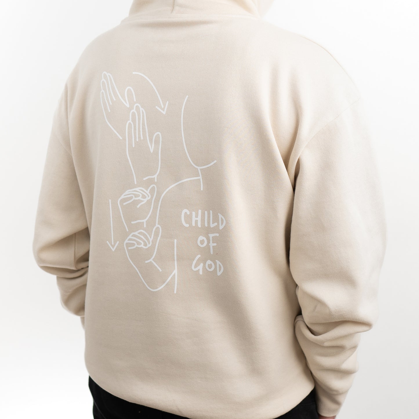 CHILD OF GOD ASL HOODIE (POCKET + BACK)