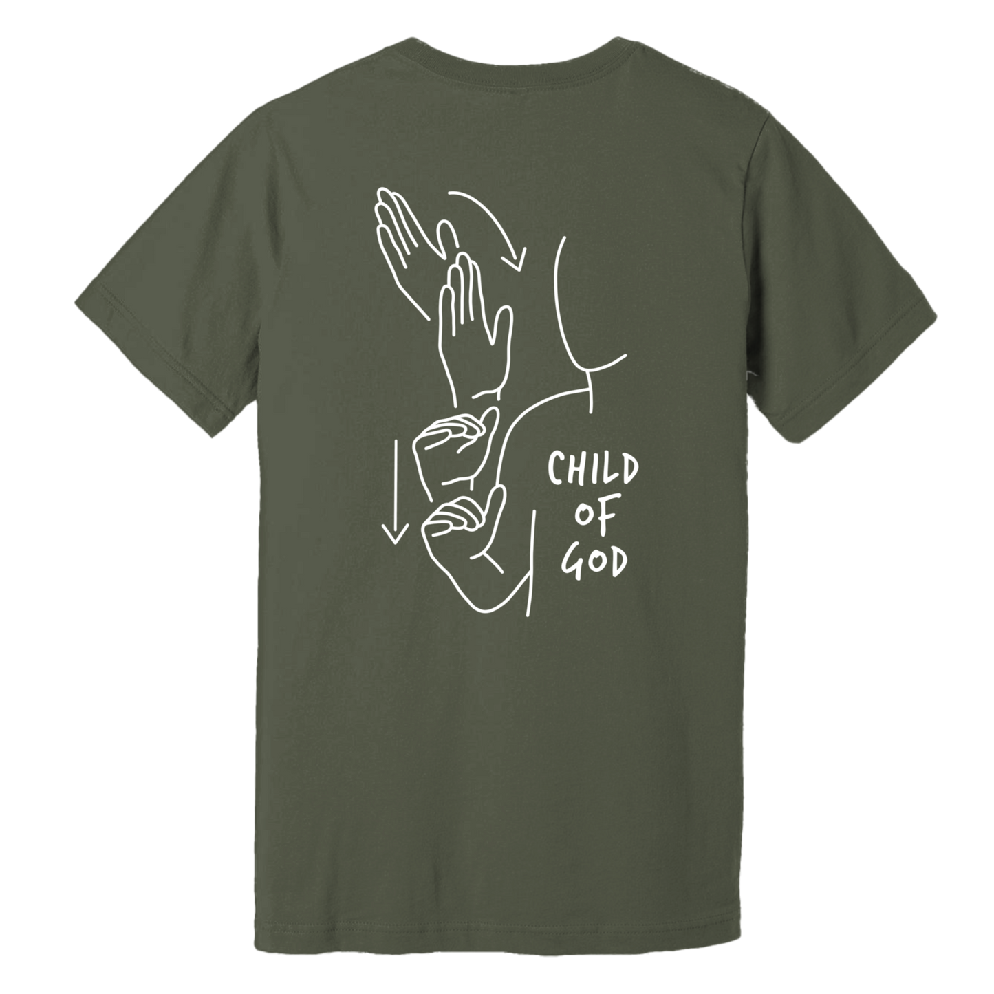 CHILD OF GOD ASL T-SHIRT (POCKET + BACK)