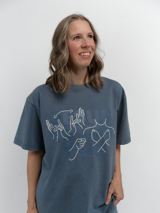 JESUS LOVES YOU ASL T-SHIRT