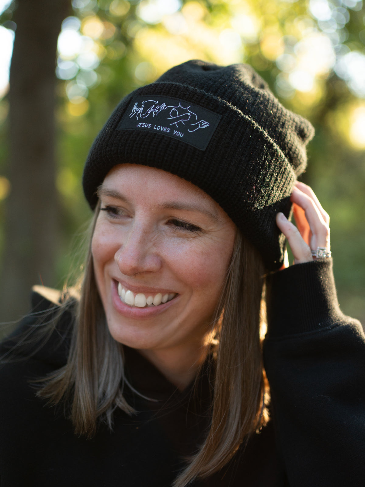 JESUS LOVES YOU ASL BEANIE