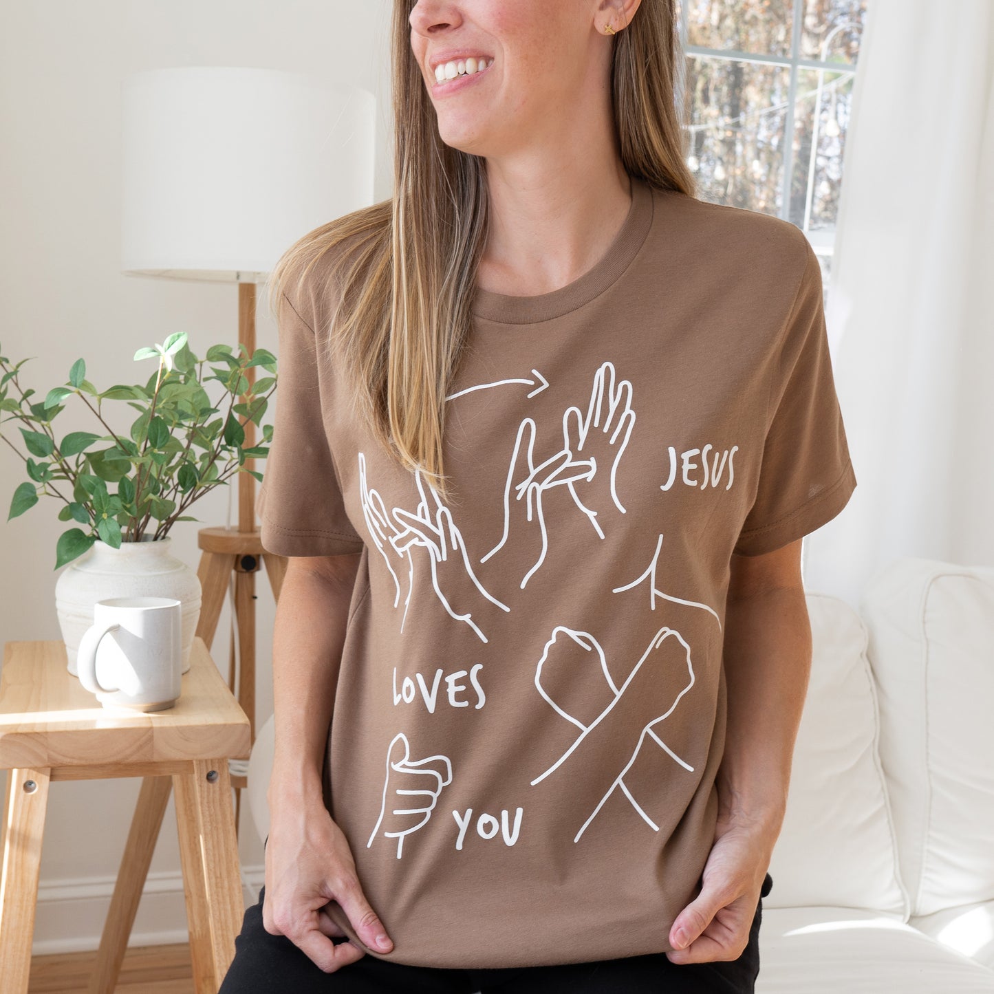 JESUS LOVES YOU ASL T-SHIRT