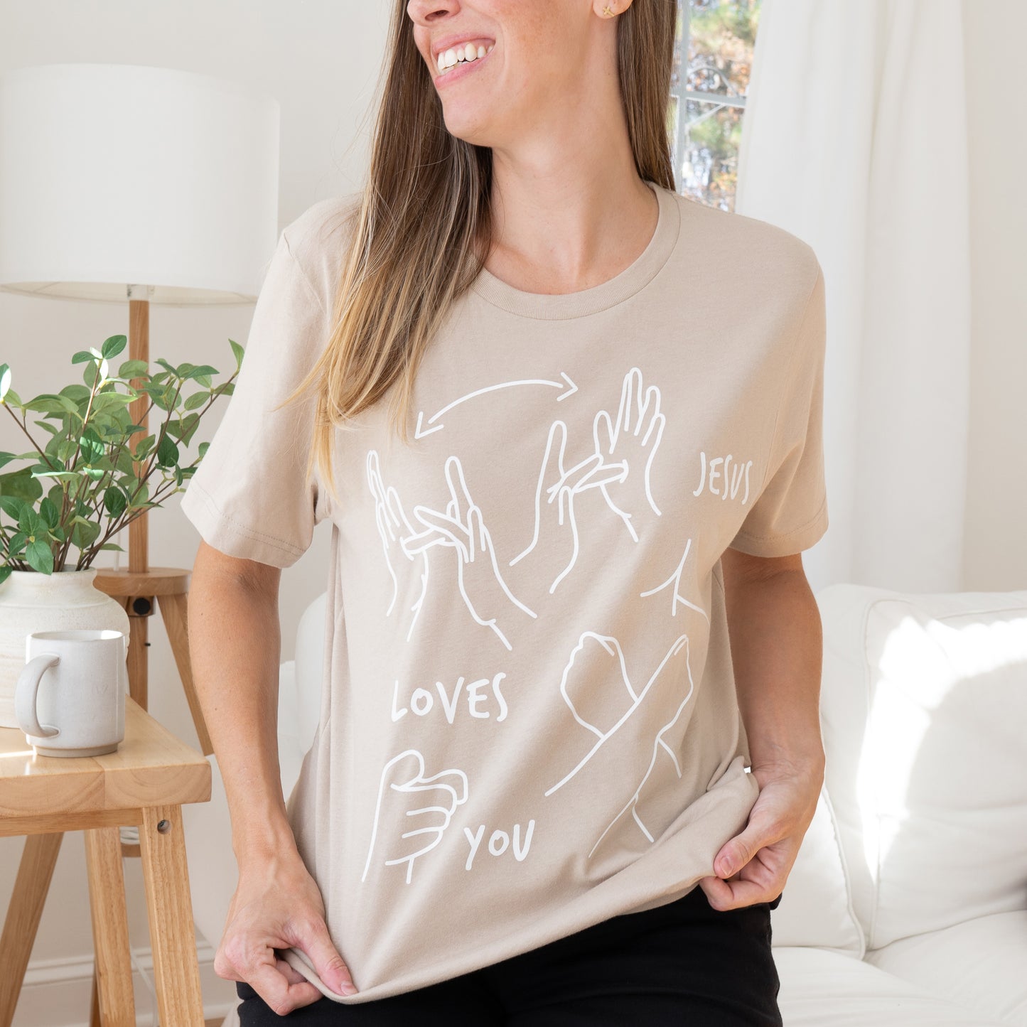 JESUS LOVES YOU ASL T-SHIRT