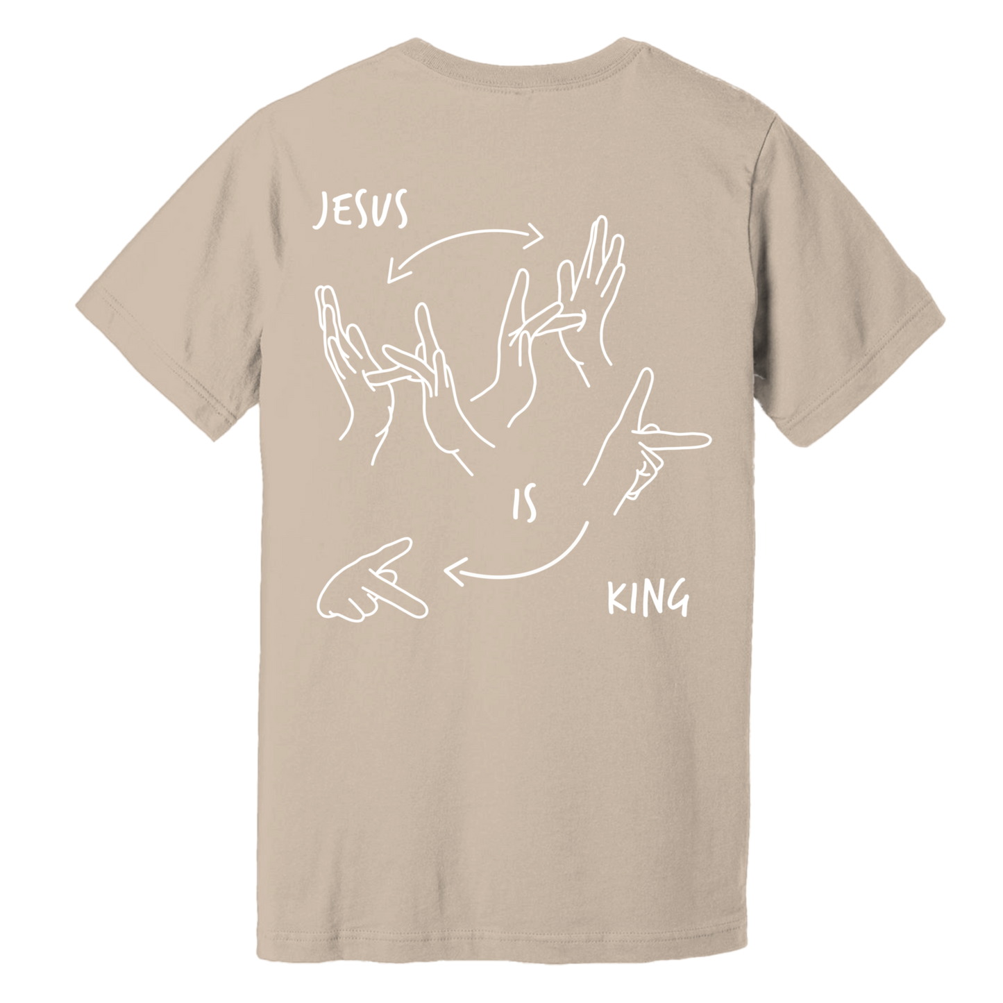 JESUS LOVES YOU ASL T-SHIRT (POCKET + BACK)