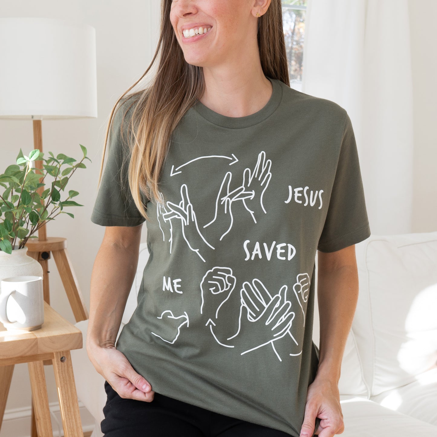 JESUS SAVED ME ASL T-SHIRT