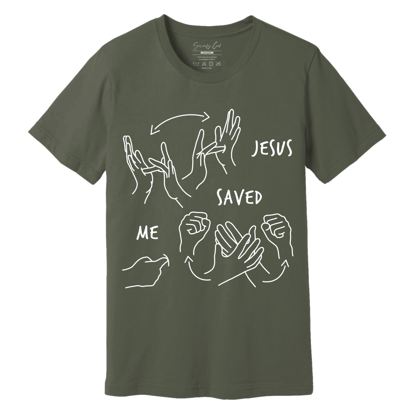 JESUS SAVED ME ASL T-SHIRT
