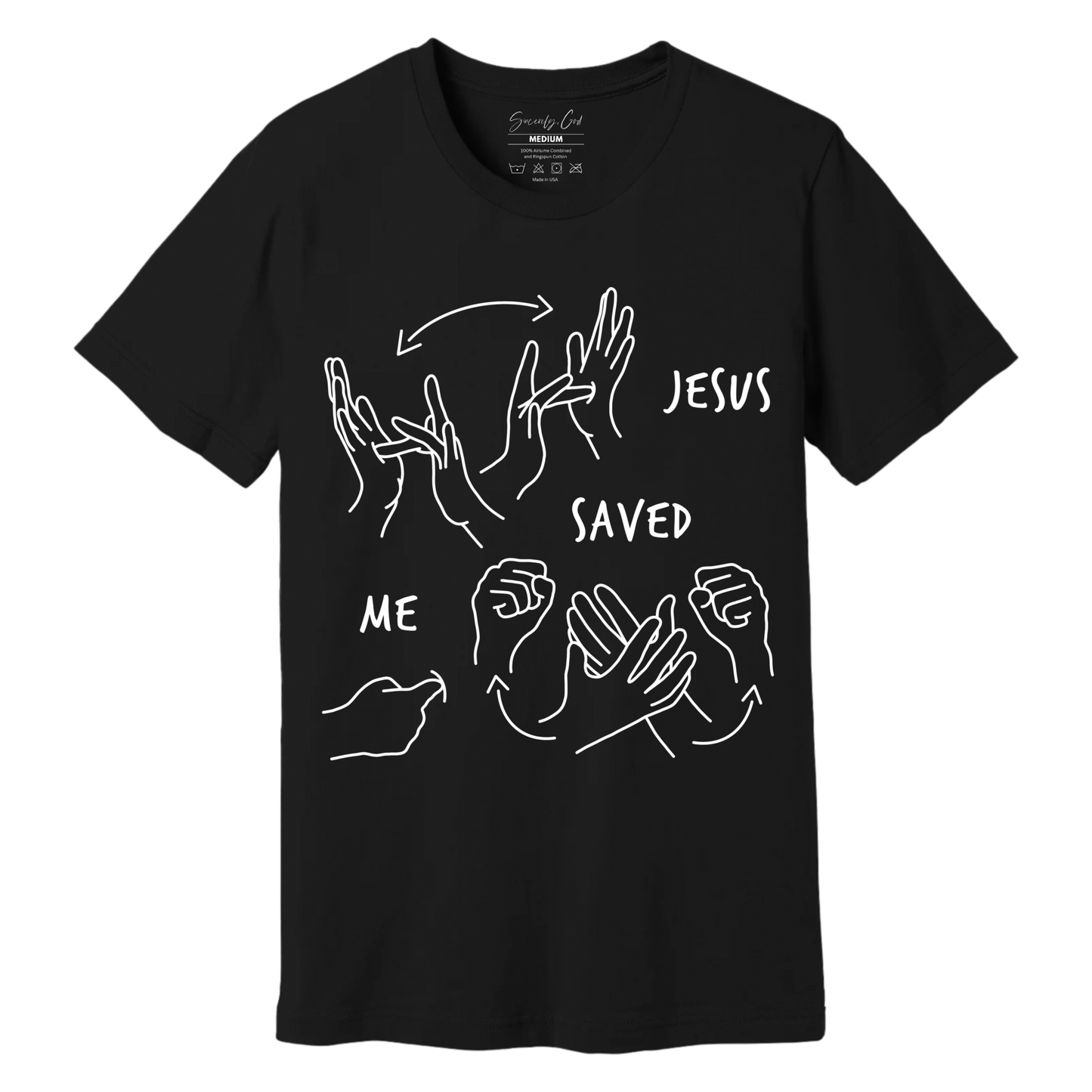 JESUS SAVED ME ASL T-SHIRT