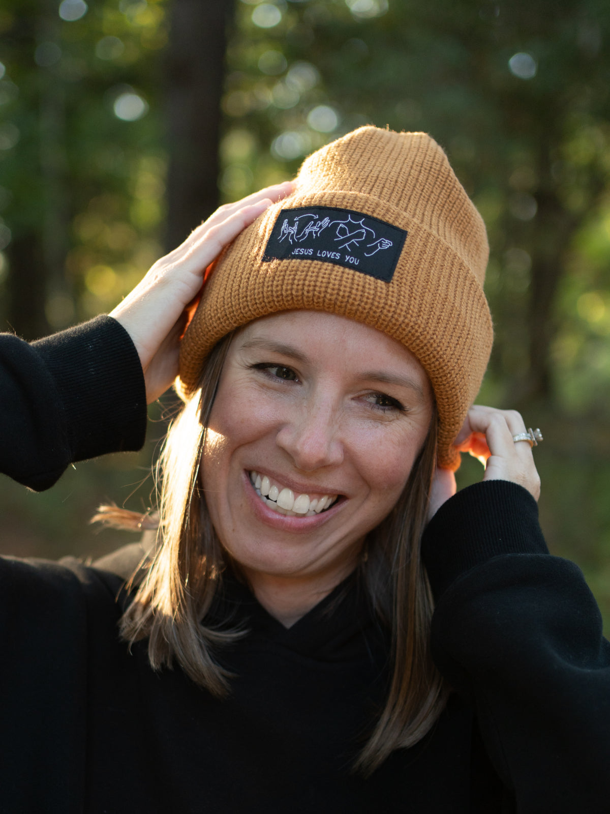 JESUS LOVES YOU ASL BEANIE