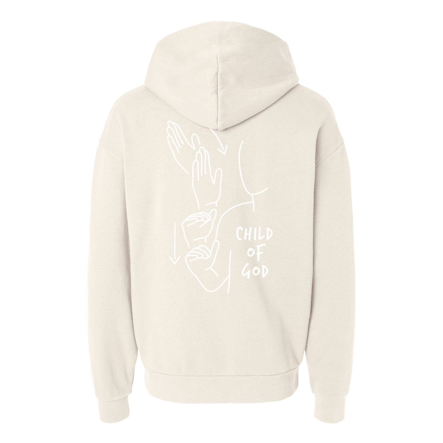 CHILD OF GOD ASL HOODIE (POCKET + BACK)