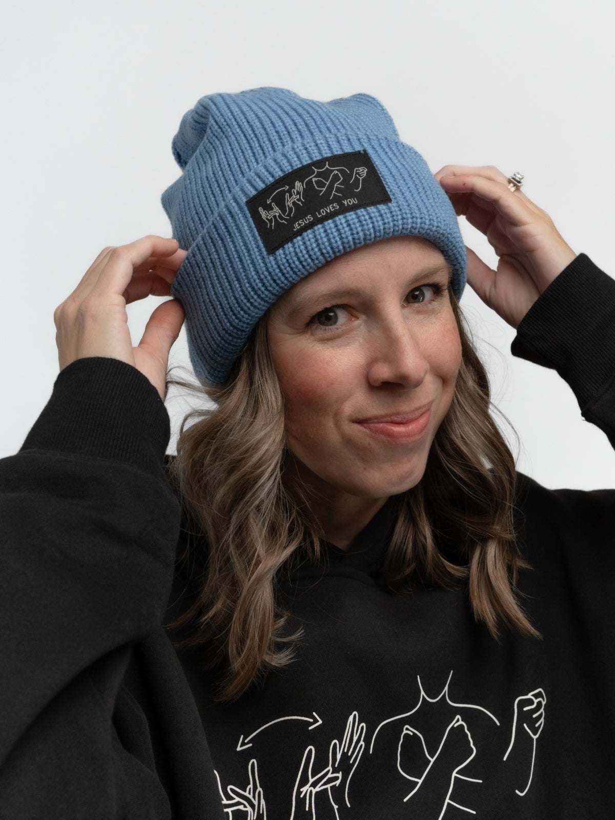 JESUS LOVES YOU ASL BEANIE