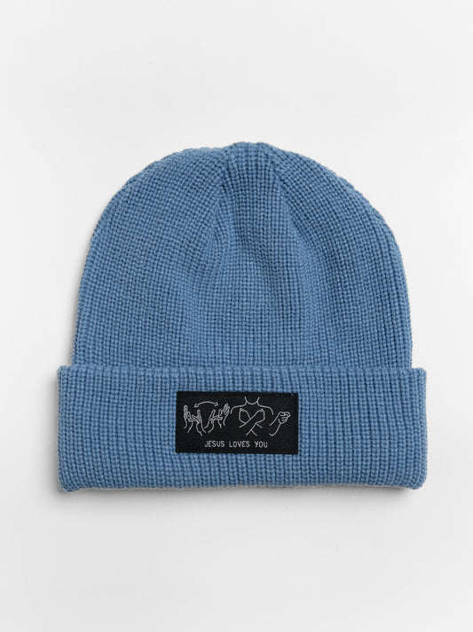JESUS LOVES YOU ASL BEANIE