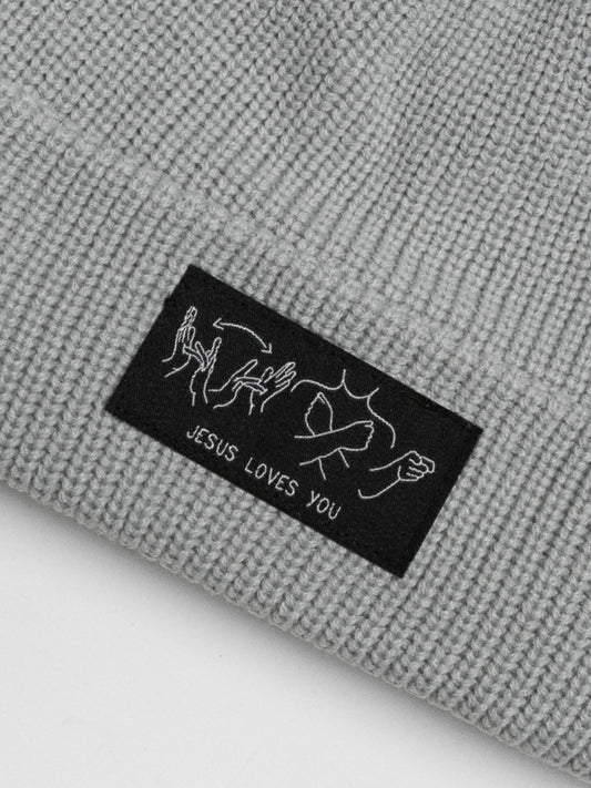 JESUS LOVES YOU ASL BEANIE