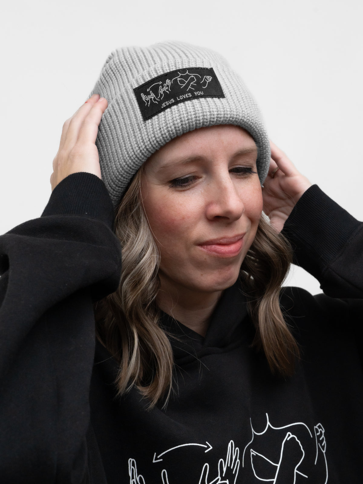 JESUS LOVES YOU ASL BEANIE