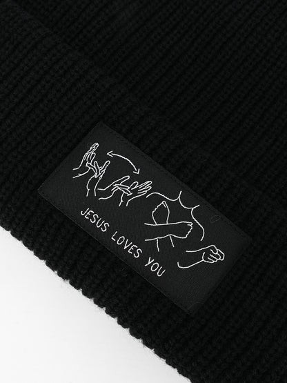 JESUS LOVES YOU ASL BEANIE