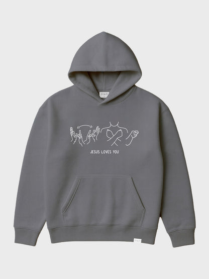 JESUS LOVES YOU ASL HOODIE