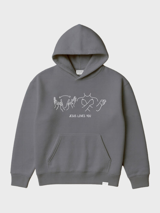 JESUS LOVES YOU ASL HOODIE