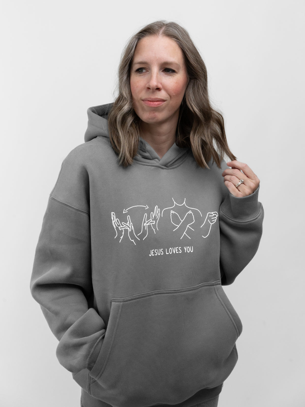 JESUS LOVES YOU ASL HOODIE