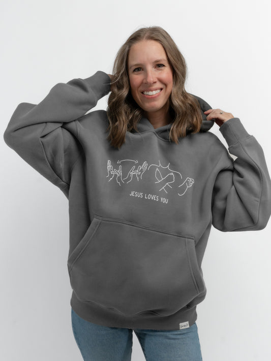 JESUS LOVES YOU ASL HOODIE