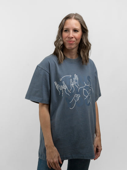 JESUS LOVES YOU ASL T-SHIRT