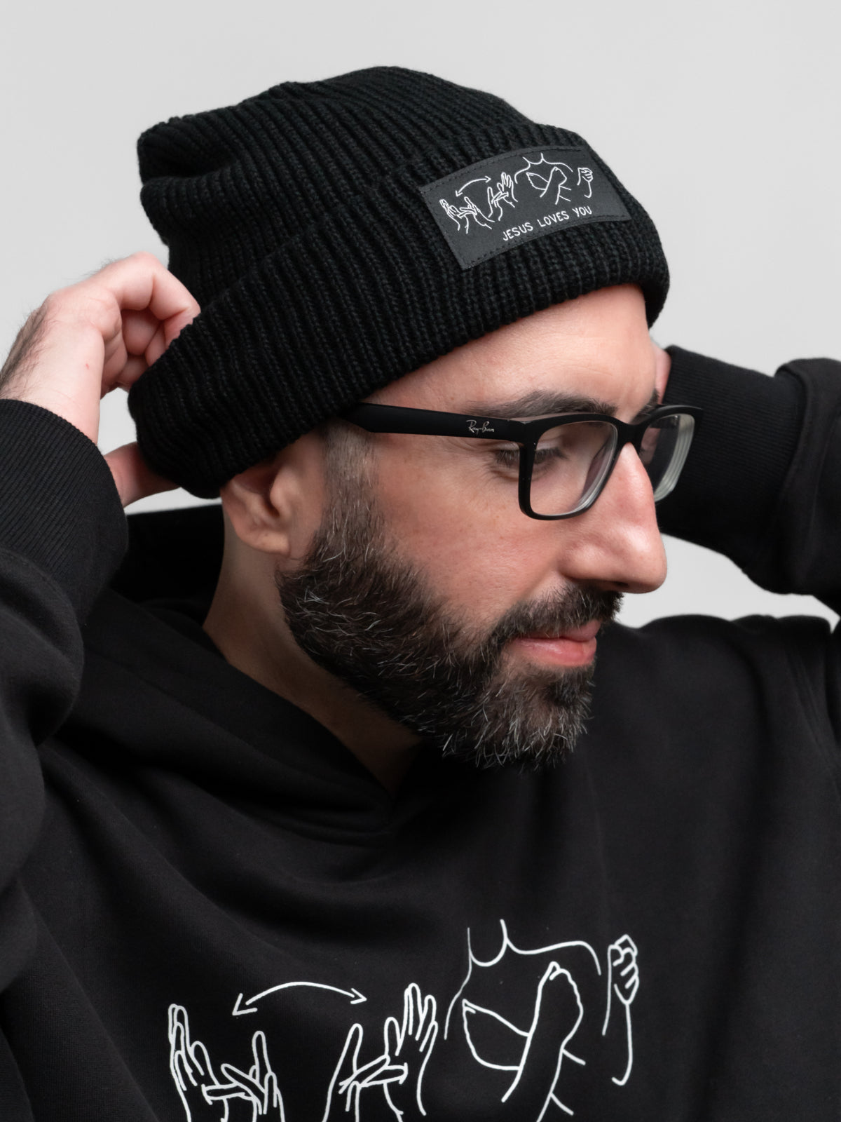 JESUS LOVES YOU ASL BEANIE – Sincerely, God