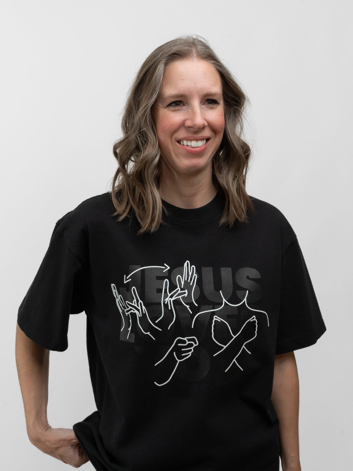 JESUS LOVES YOU ASL T-SHIRT – Sincerely, God