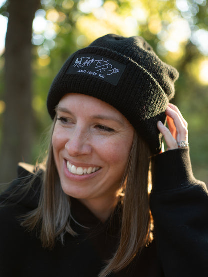 JESUS LOVES YOU ASL BEANIE