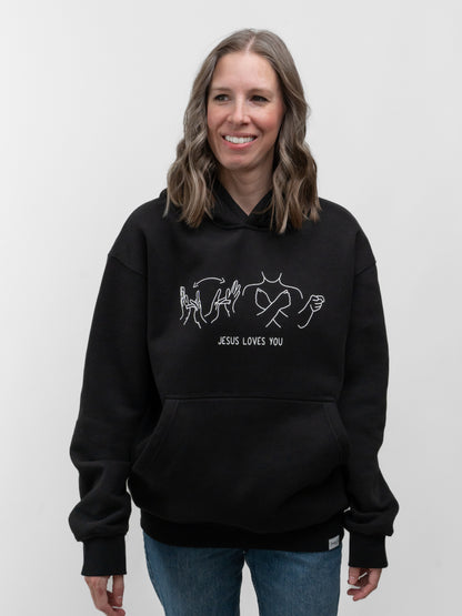 JESUS LOVES YOU ASL HOODIE