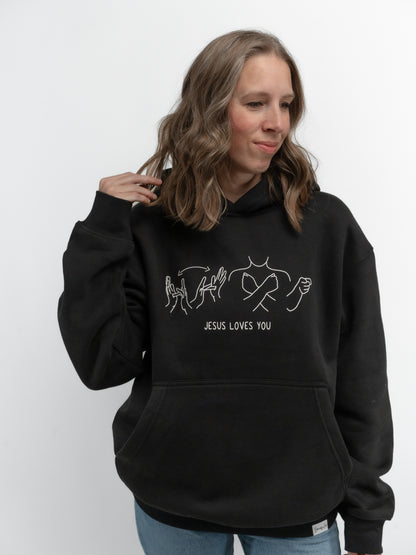 JESUS LOVES YOU ASL HOODIE
