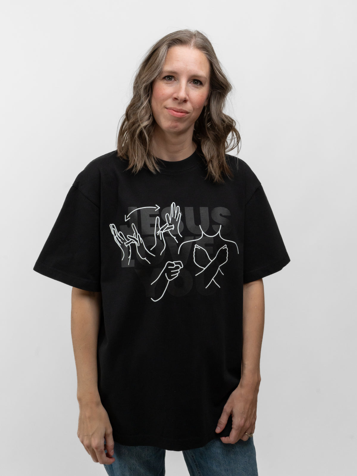 JESUS LOVES YOU ASL T-SHIRT