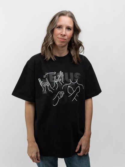 JESUS LOVES YOU ASL T-SHIRT