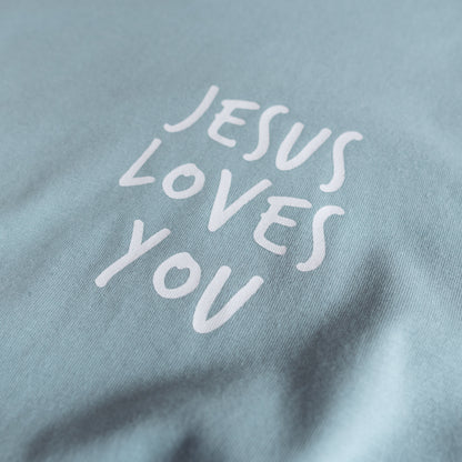JESUS LOVES YOU ASL T-SHIRT (POCKET + BACK)