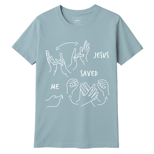 JESUS SAVED ME ASL T-SHIRT