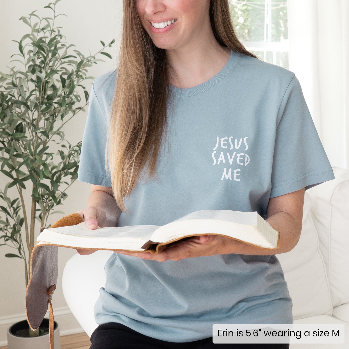 JESUS SAVED ME ASL T-SHIRT (POCKET + BACK)