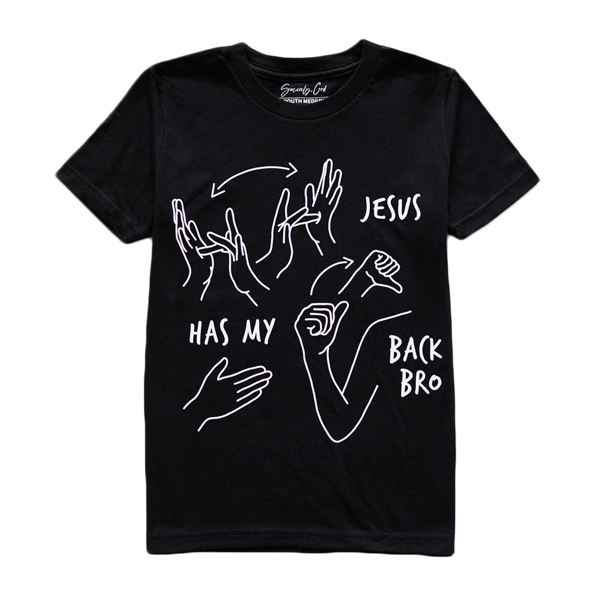 JESUS HAS MY BACK BRO YOUTH TEE