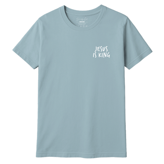JESUS IS KING ASL T-SHIRT (POCKET + BACK)