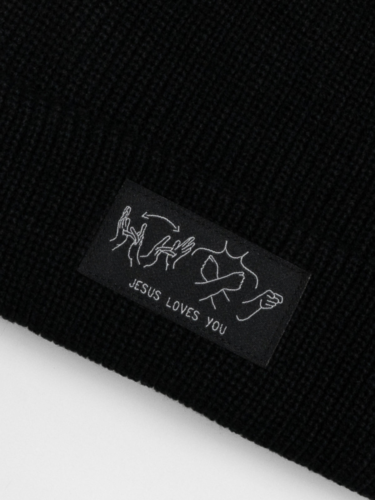 JESUS LOVES YOU ASL BEANIE