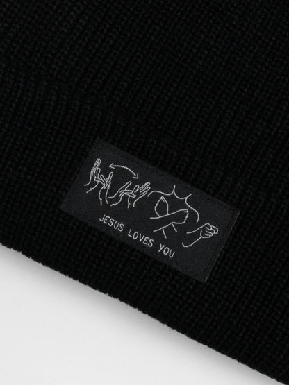 JESUS LOVES YOU ASL BEANIE