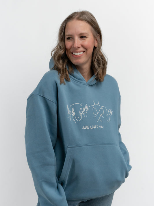 JESUS LOVES YOU ASL HOODIE