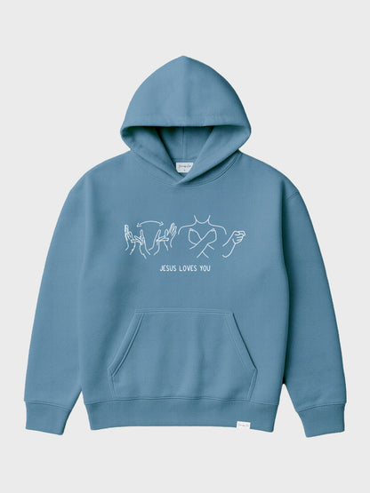 JESUS LOVES YOU ASL HOODIE