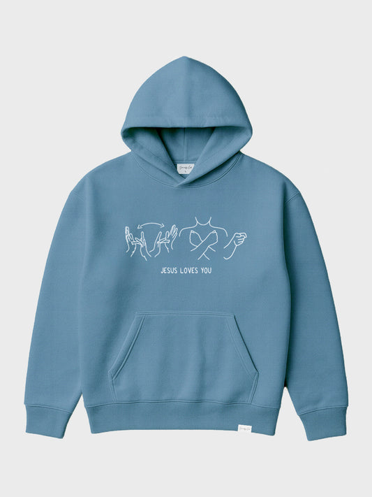 JESUS LOVES YOU ASL HOODIE