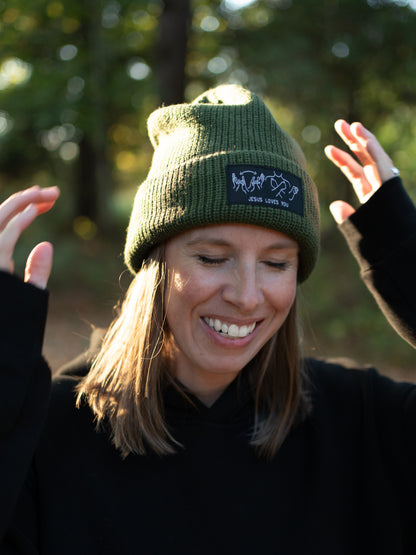 JESUS LOVES YOU ASL BEANIE