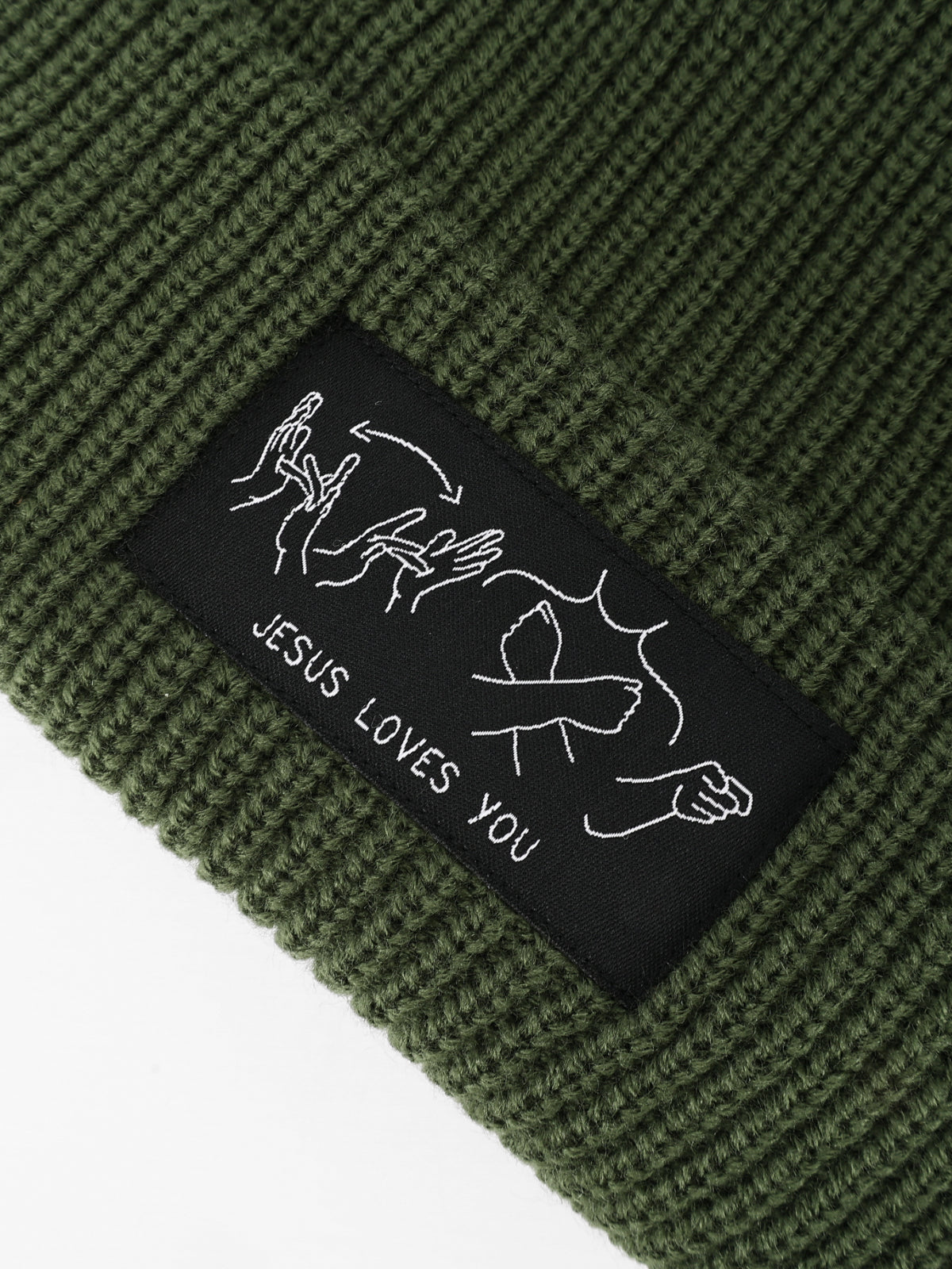 JESUS LOVES YOU ASL BEANIE