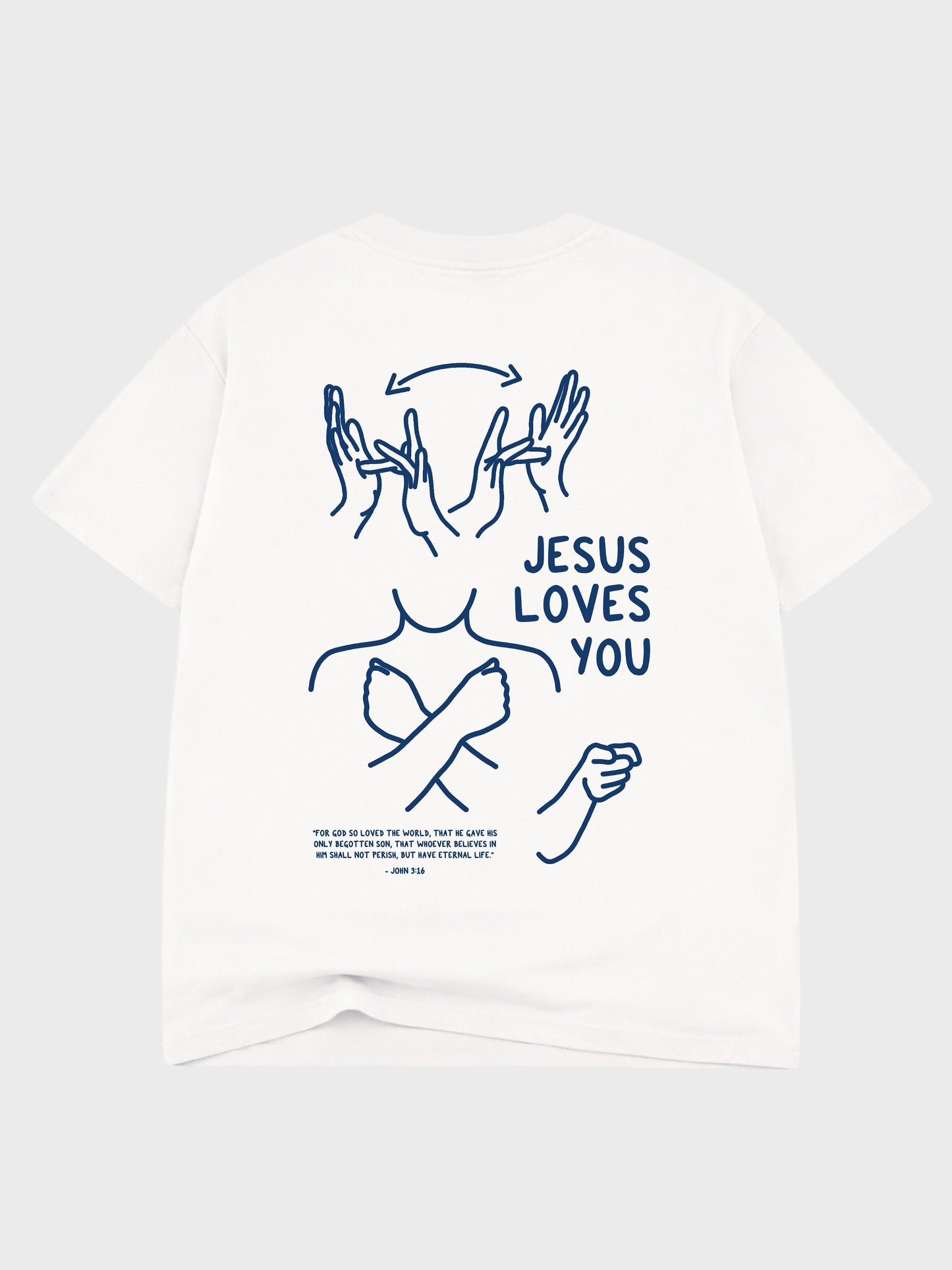 JESUS LOVES YOU ASL T-SHIRT - EXODUS
