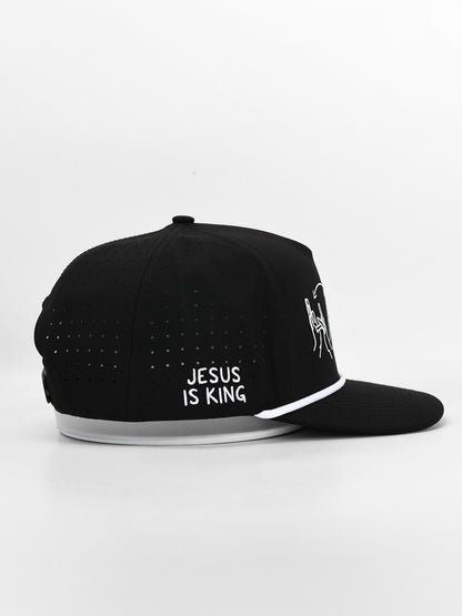 JESUS IS KING ASL SNAPBACK HAT