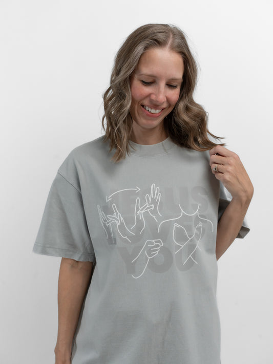 JESUS LOVES YOU ASL T-SHIRT