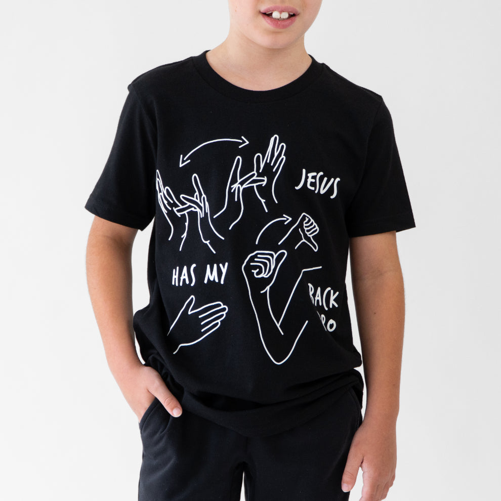 JESUS HAS MY BACK BRO YOUTH TEE