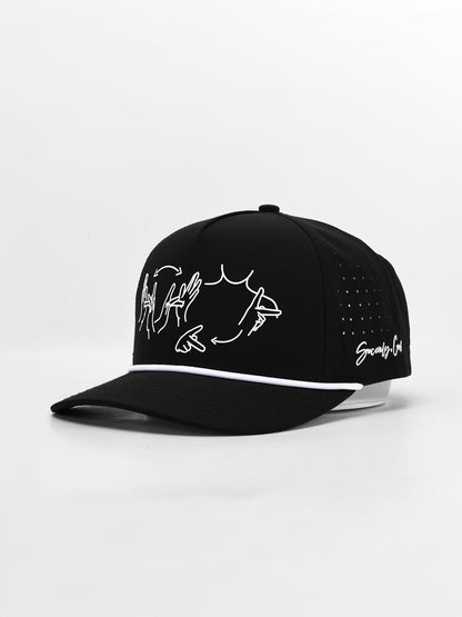 JESUS IS KING ASL SNAPBACK HAT